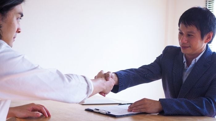 shaking hands